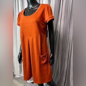 Enfocus Studio Vibrant Orange Mini Dress